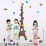 Sticker toise tour eiffel pour enfants avec animaux et avions Sticker toise tour eiffel pour enfants avec animaux et avions