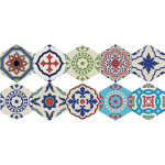 Stickers tomettes sol hannah anti - drapant