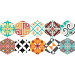 Stickers tomettes sol pnlope anti - drapant