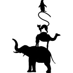 Sticker tourelle d?animaux Sticker tourelle d?animaux