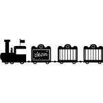 Sticker trains de cirque Sticker trains de cirque