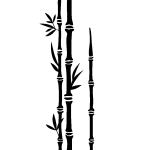 Sticker trois tiges de bambous