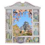 Stickers trompe l'oeil cerisier du japon Stickers trompe l'oeil cerisier du japon