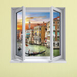Sticker trompe l'oeil couleurs de venise