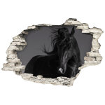 Sticker trompe l'oeil l'talon noir