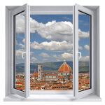 Sticker trompe l'oeil italie florence Sticker trompe l'oeil italie florence