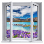 Sticker trompe l'oeil lac tekapo Sticker trompe l'oeil lac tekapo