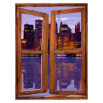 Sticker trompe l'oeil lower manhattan 2 Sticker trompe l'oeil lower manhattan 2