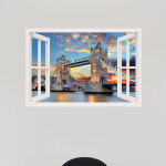 Sticker trompe l'oeil pont de londres