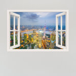 Sticker trompe l'oeil shanghai, chine