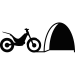 Sticker trou de souris avec la moto Sticker trou de souris avec la moto