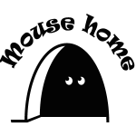Sticker trou de souris avec les yeux
