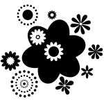 Sticker variétés de fleurs design Sticker variétés de fleurs design