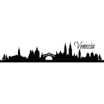 Sticker venise skyline 2 Sticker venise skyline 2