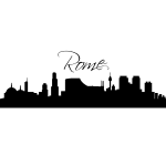 Sticker ville de rome design Sticker ville de rome design