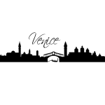 Sticker ville de venise design Sticker ville de venise design