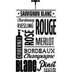 Sticker sortes des vins ii Sticker sortes des vins ii