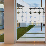 Sticker vinyle sablé pour vitre - design 100x55cm Sticker vinyle sablé pour vitre - design 100x55cm