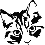 Sticker visage de chat