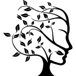 Sticker visage et nature