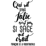 Sticker qui vit sans folie. . . Sticker qui vit sans folie. . .