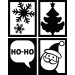 Sticker vitrines de noël Sticker vitrines de noël