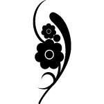Sticker voiture bouquet