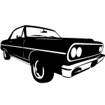 Sticker voiture de sport classique