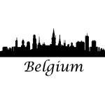 Sticker vue sur la blgique