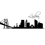 Sticker vue sur lisbonne