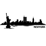 Sticker vue sur new - york Sticker vue sur new - york