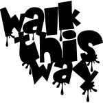 Sticker walk this way