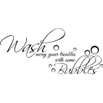 Sticker wash away your troubles with same bubbles