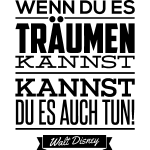 Sticker wenn du es träumen kannst - walt disney Sticker wenn du es träumen kannst - walt disney