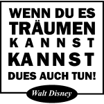 Sticker wenn du es träumen - walt disney Sticker wenn du es träumen - walt disney