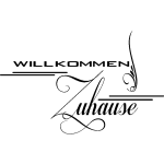 Sticker willkommen zuhause design
