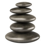 Sticker zen tour de galets noir Sticker zen tour de galets noir