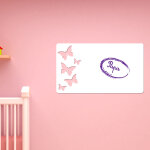 Tableau blanc papillons Tableau blanc papillons