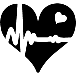 Wall decal battement de c?urs