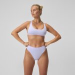 Bas de bikini femme flu3nte solid taille haute lilas
