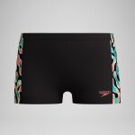 Boxer de bain gar�on � empi�cement noir / orange