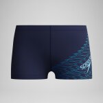 Boxer de bain gar�on medley logo bleu marine / bleu