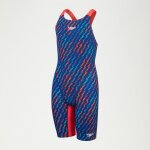 Combinaison partielle dos ouvert fille fastskin junior endurance + bleu / rouge