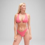 Haut de bikini flu3nte triangle en tissu ponge rose
