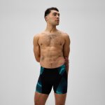 Jammer mi - long homme endurance + max compression noir / turquoise