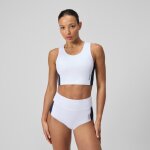 Jetstream crop top femme colourblock blanc / bleu marine