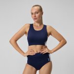 Jetstream crop top femme colourblock bleu marine / blanc