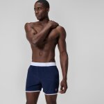 Jetstream short de bain logo 40 cm, hommes, bleu marine / blanc