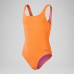 Maillot de bain 1 pice fille matire texture pour filles nectarine