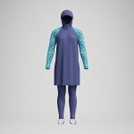 Maillot de bain 3 pi�ces femme bleu / vert